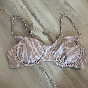 zebra-print wild fable underwire bikini top